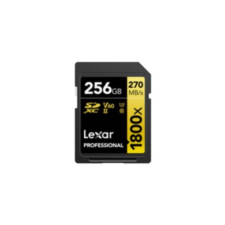 Lexar Professional GOLD Series 256GB SDXC UHS-II Memory Card - Fast 270MB/s Read Speed, Perfect for High-Performance Photography